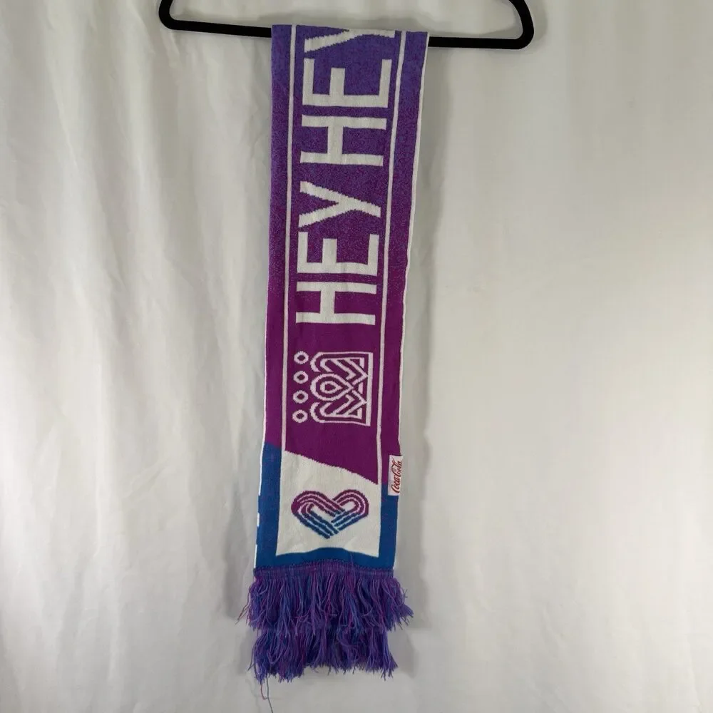 Kanas City Royals 2026 FIFA World Cup Scarf Unisex Fringe Trim White Blue Purple